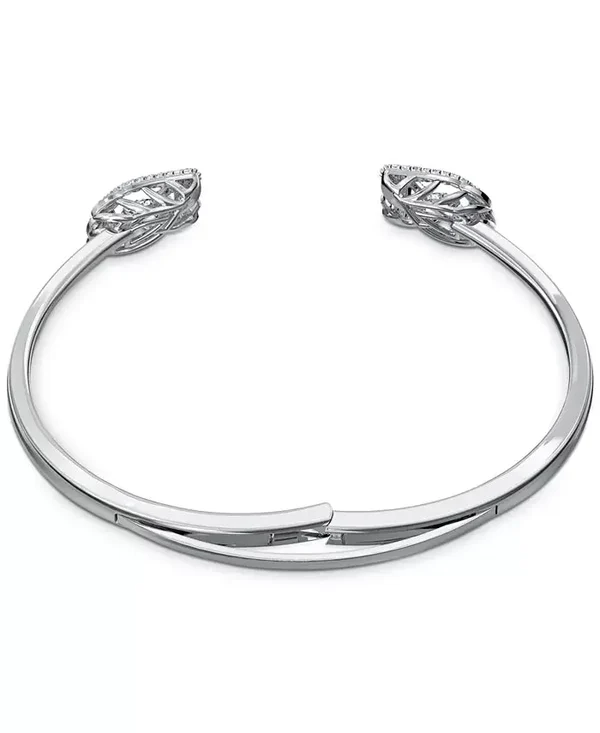 Pulsera Doble Cisne Plateada con Cristales | Swarovski