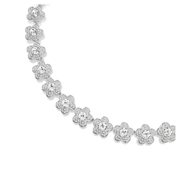 Set Floral Ariana Grande Swarovski – Collar + Pulsera + Aretes