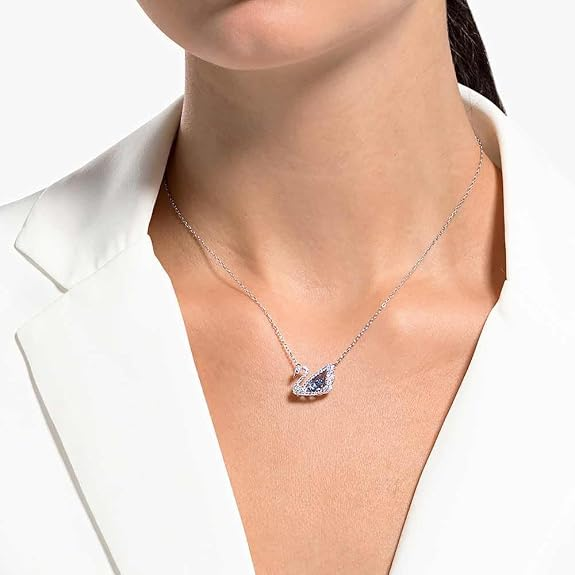 Collar Cisne Azul de Cristales | Swarovski