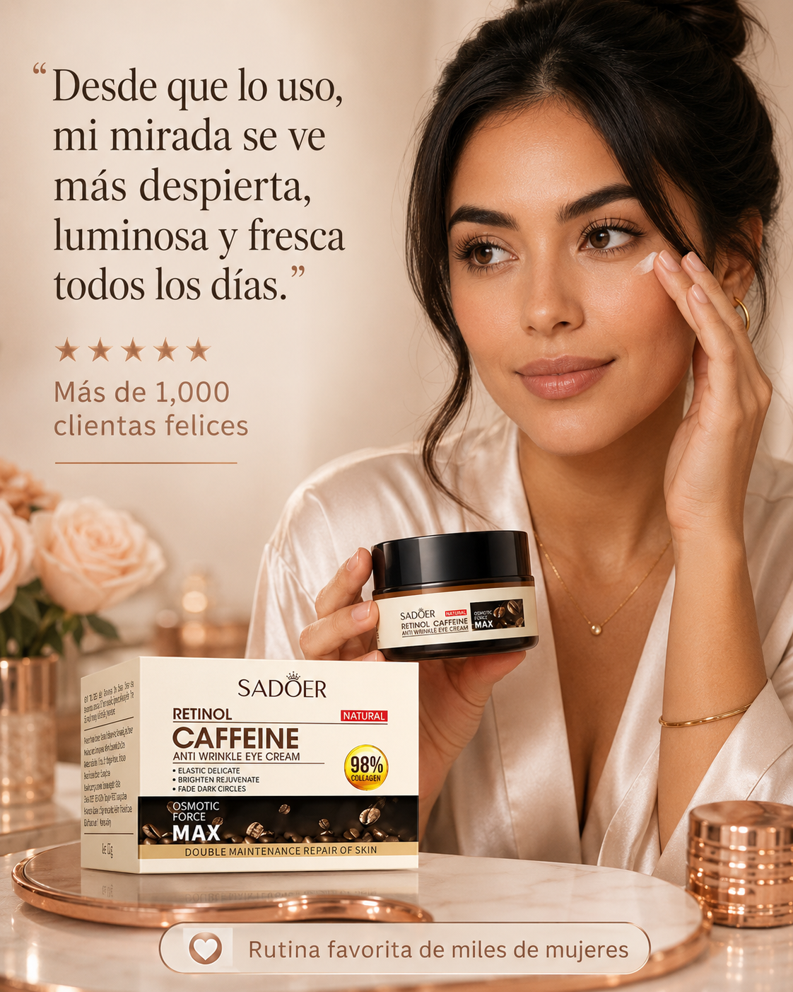 Contorno de Ojos Retinol + Cafeína | Bellezia