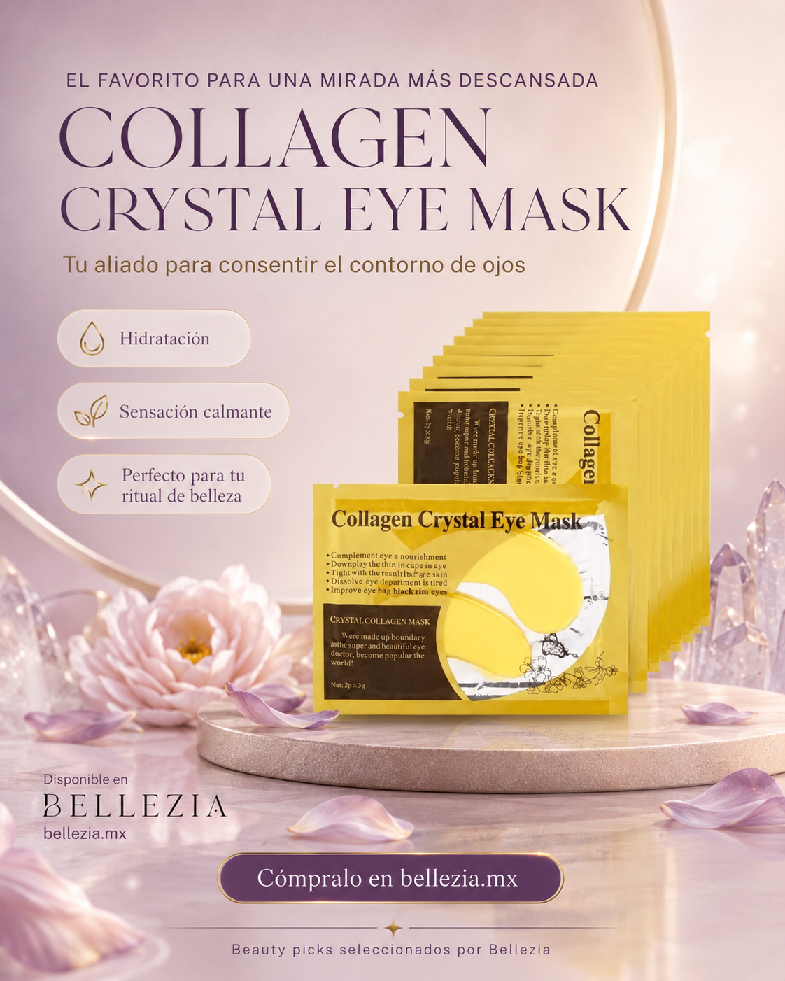 PARCHES DE OJOS CON COLAGENO