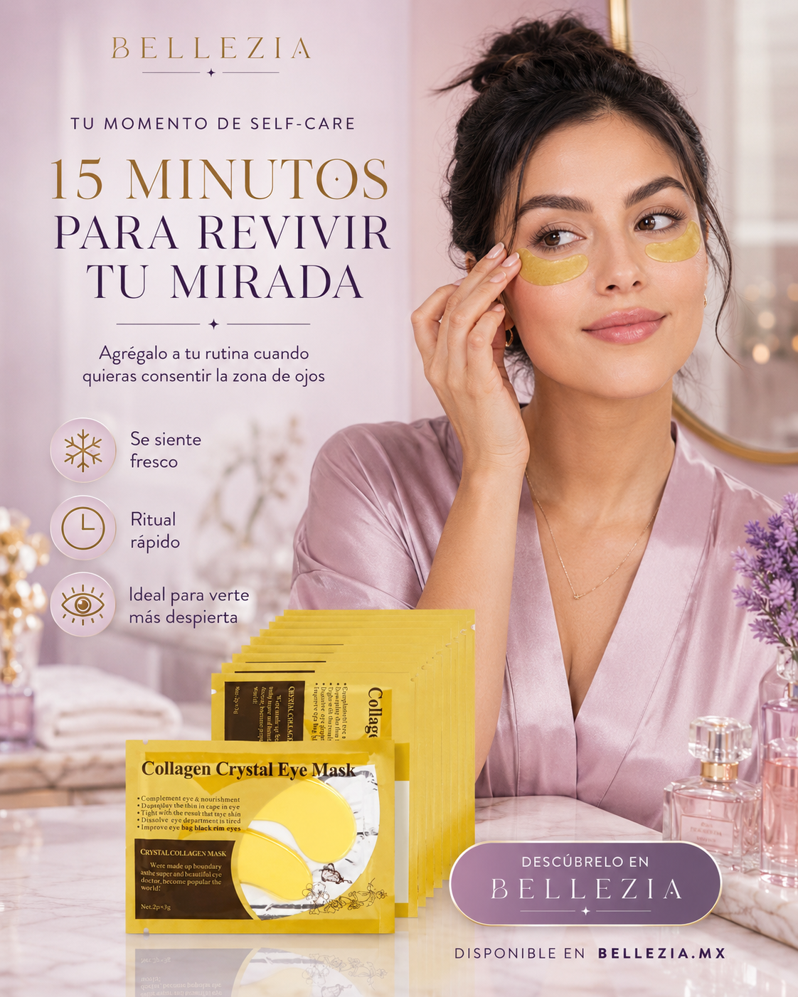 PARCHES DE OJOS CON COLAGENO
