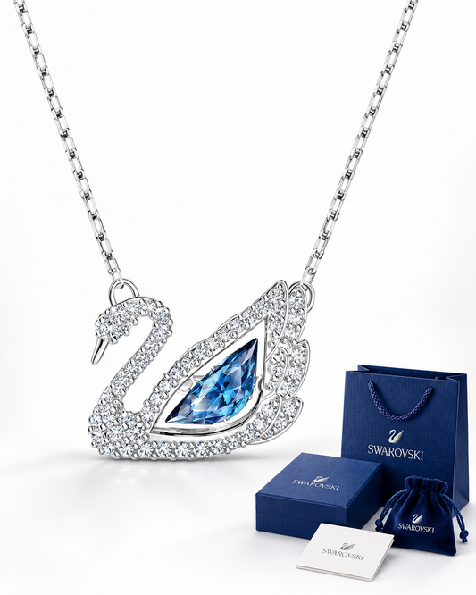 Collar Cisne Azul de Cristales | Swarovski
