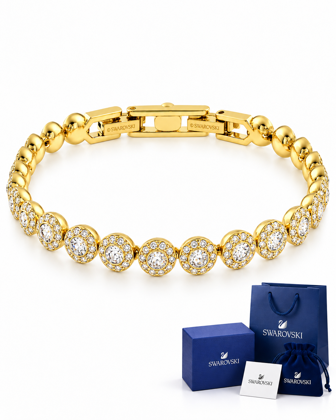 Pulsera Swarovski Angelic Halo Tennis con Cristales | 3 Colores