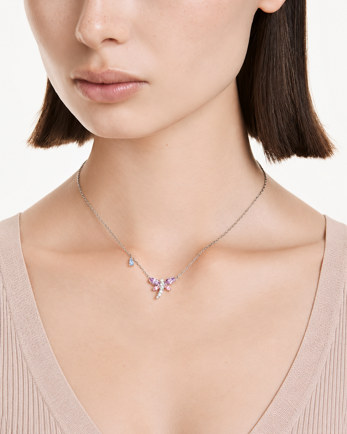 Collar Swarovski Libélula Multicolor Edición Ariana Grande