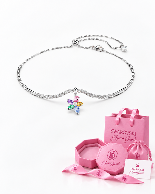 Gargantilla Ariana Grande x Swarovski Flor Lila