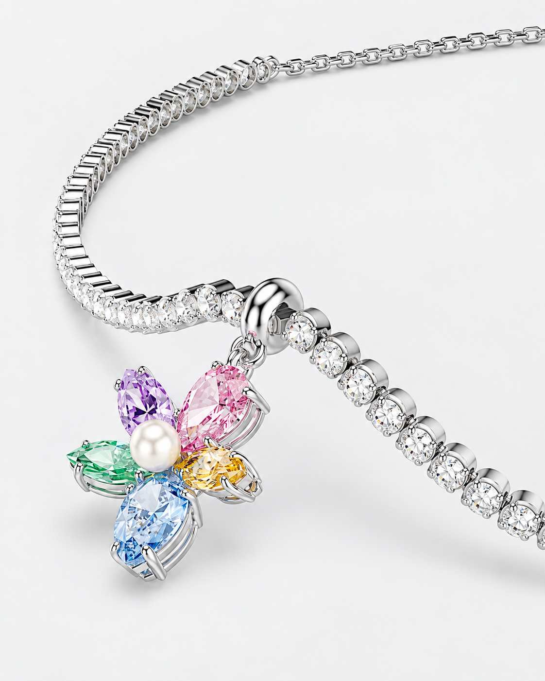 Gargantilla Ariana Grande x Swarovski Flor Lila