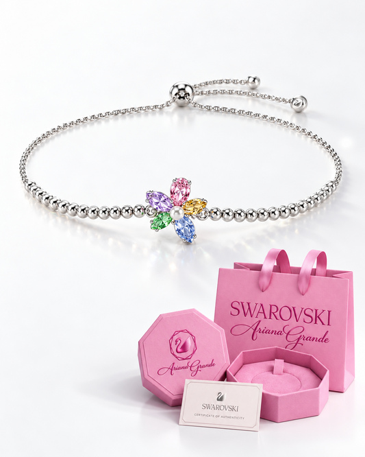 Pulsera Ariana Grande x Swarovski Flor Lila, Rosa, Azul, Verde, Amarillo