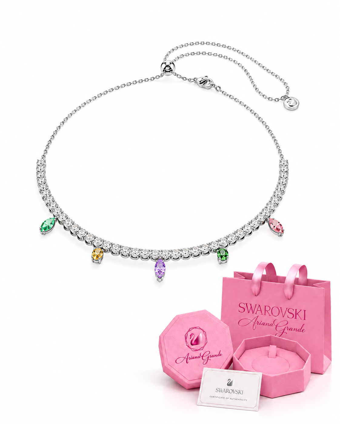 Collar Tennis Ariana Grande x Swarovski Lila