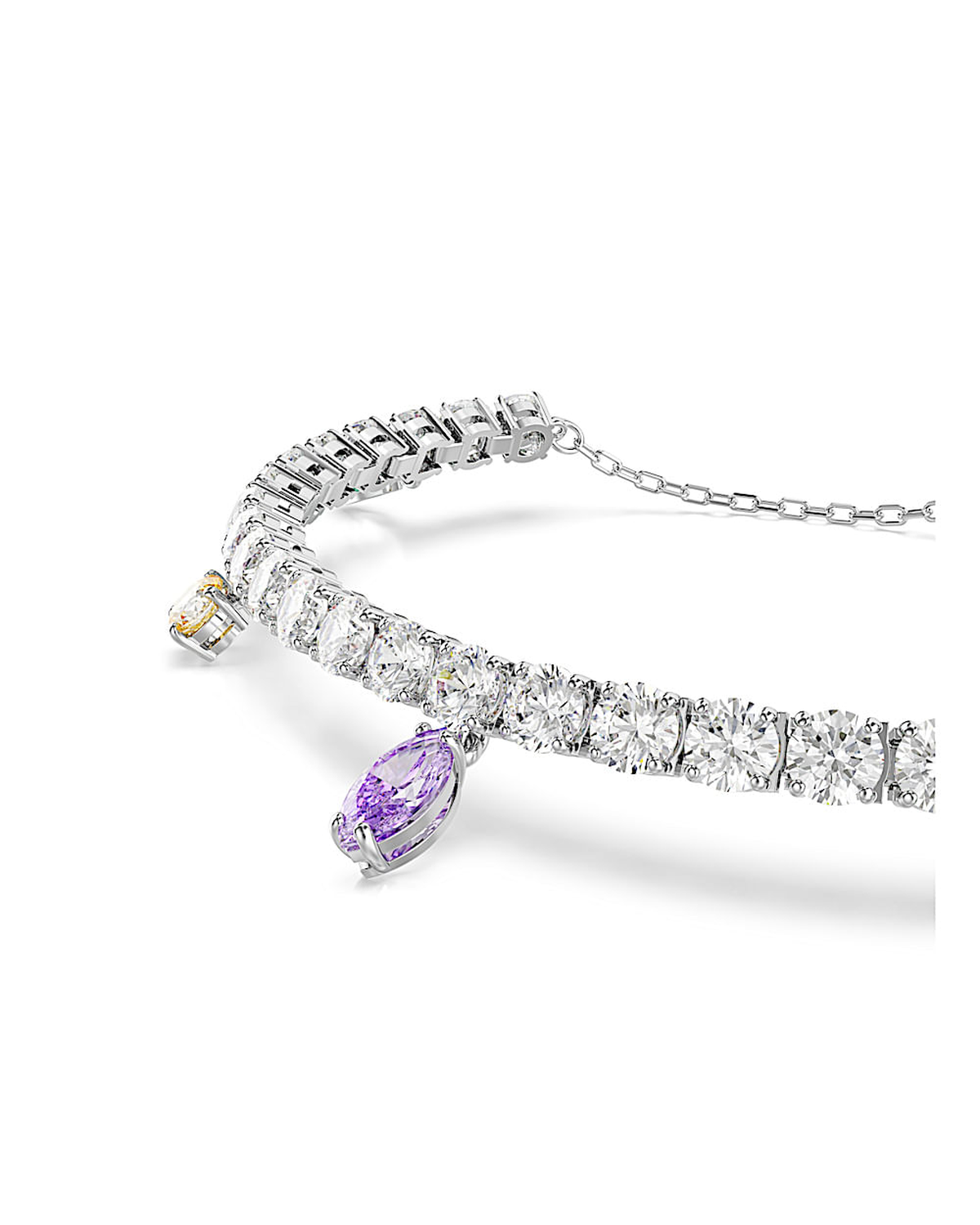 Pulsera Tennis Ariana Grande x Swarovski Lila | Acabado en Rodio